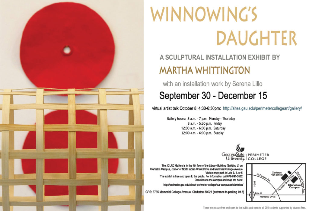 Poster for Martha Whittington Exhibition at GSU Perimeter Clarkston Library